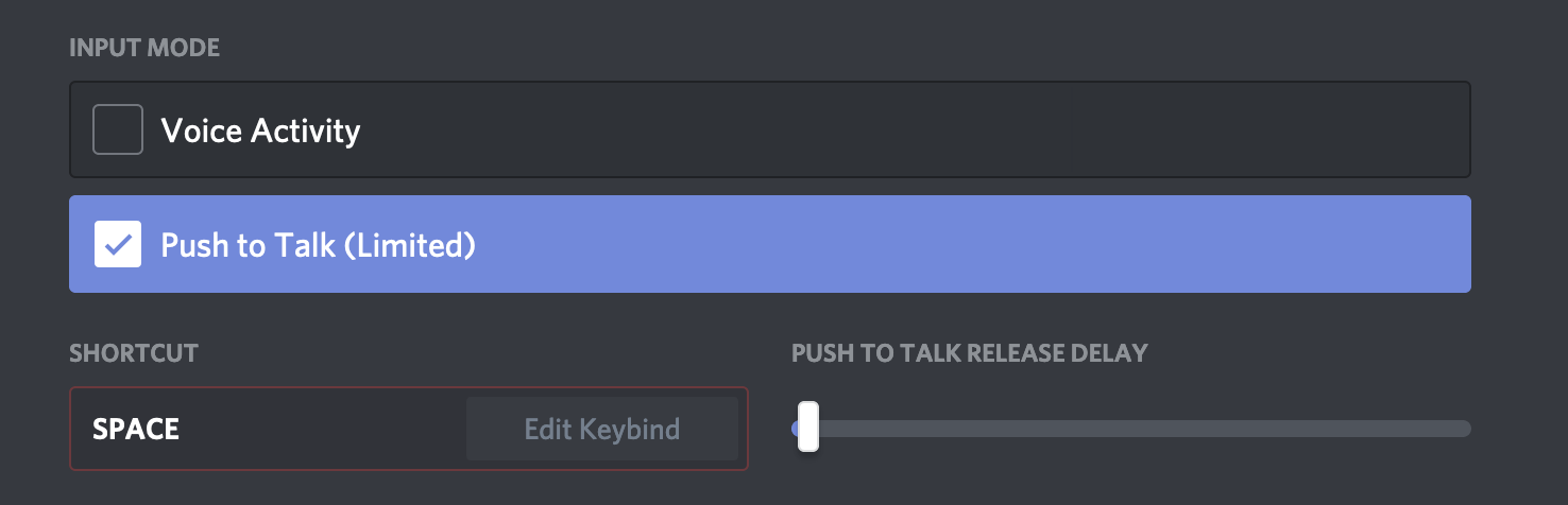 discord push to talk button